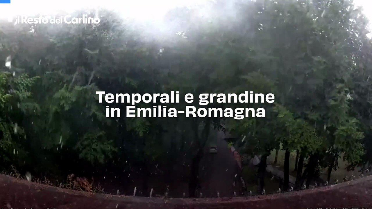 Temporali e grandine in Emilia-Romagna: il video del maltempo dell'1 luglio