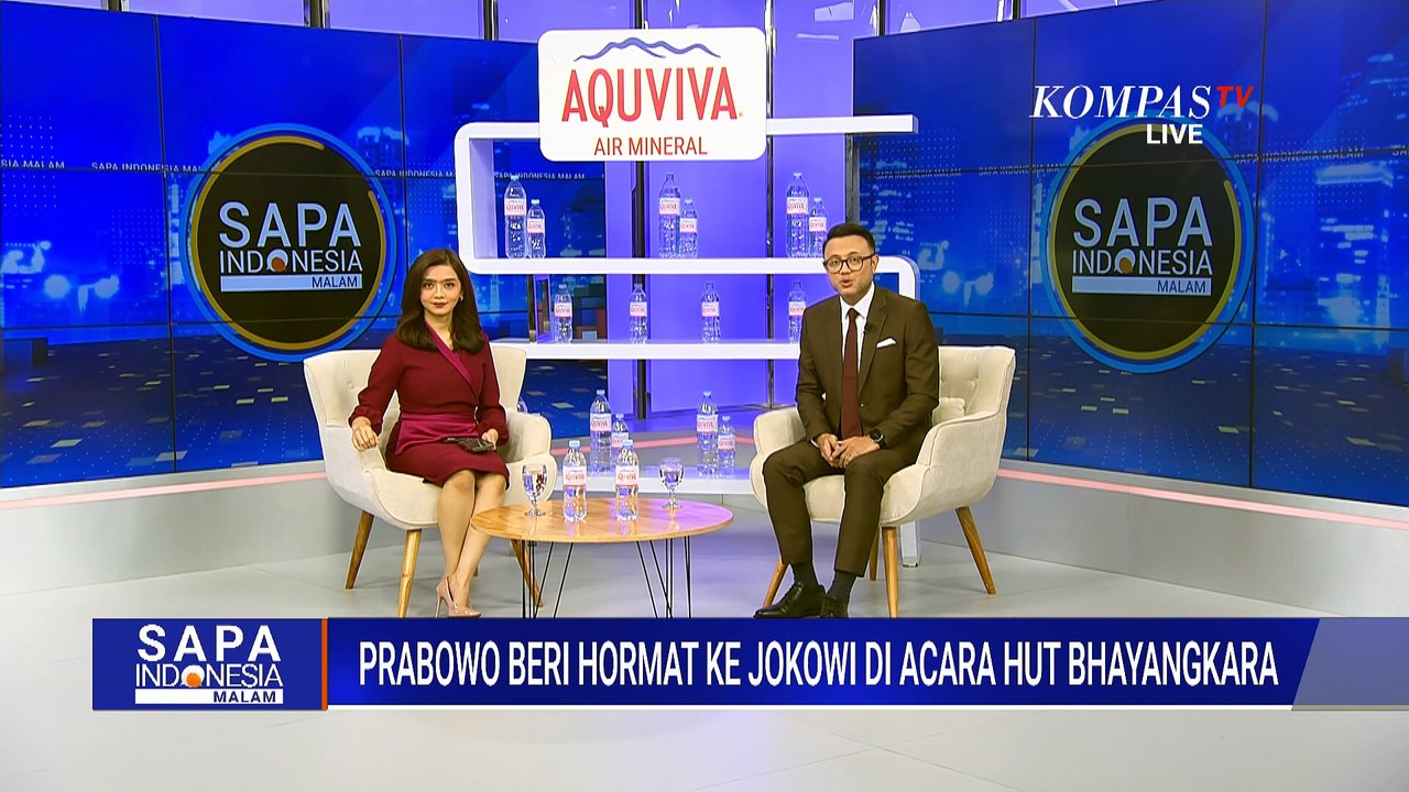 Momen Prabowo Beri Hormat kepada Jokowi di Upacara HUT ke-80 Bhayangkara | SAPA MALAM