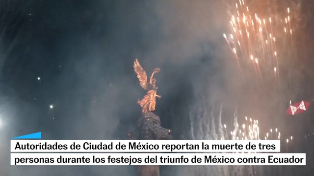 Tres personas fallecen durante los festejos del triunfo de la selección mexicana contra Ecuador