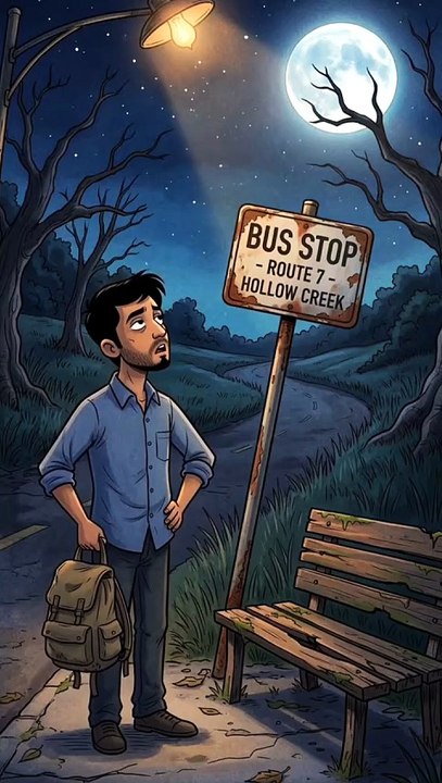Haunted Bus Stop😱_ रात में आई रहस्यमयी बस horror
