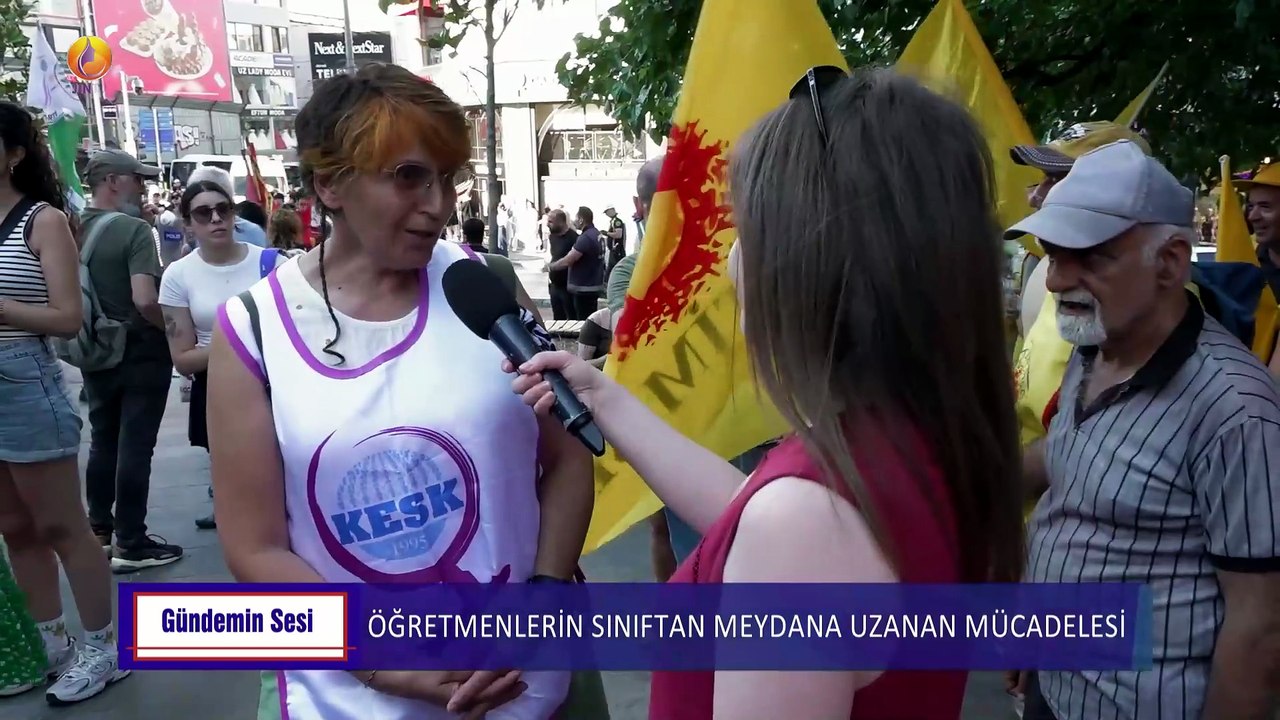 JIN TV|GÜNDEMİN SESİ-Pelin Özkaptan-Öğretmenlerin sınıftan meydana uzanan mücadelesi