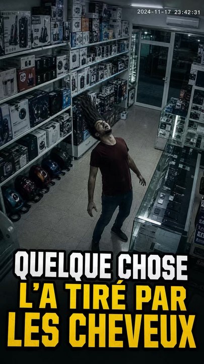 Il Travaillait Seul Dans Son Magasin Cette Nuit-Là… Quand Soudain Quelque Chose D’Invisible L’A Tiré Par Les Cheveux 😱🖐️