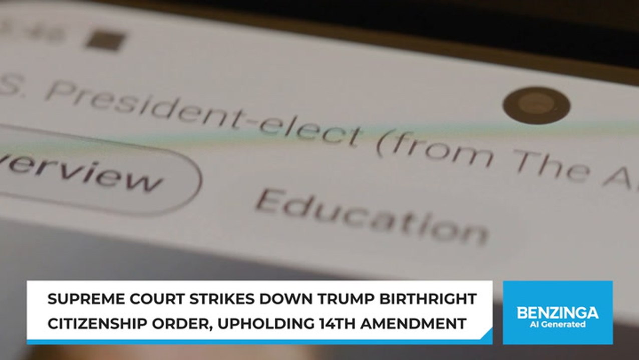 Birthright Citizenship Stands