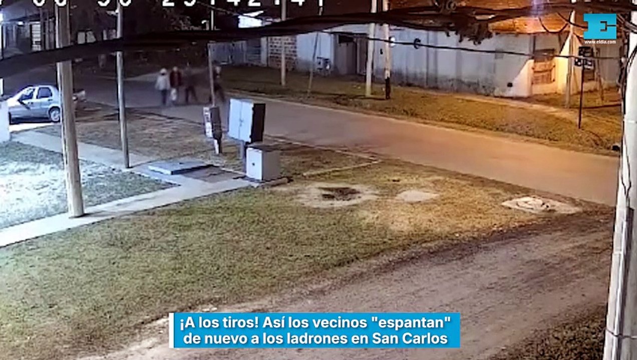 Así los vecinos espantan de nuevo a los ladrones en San Carlos
