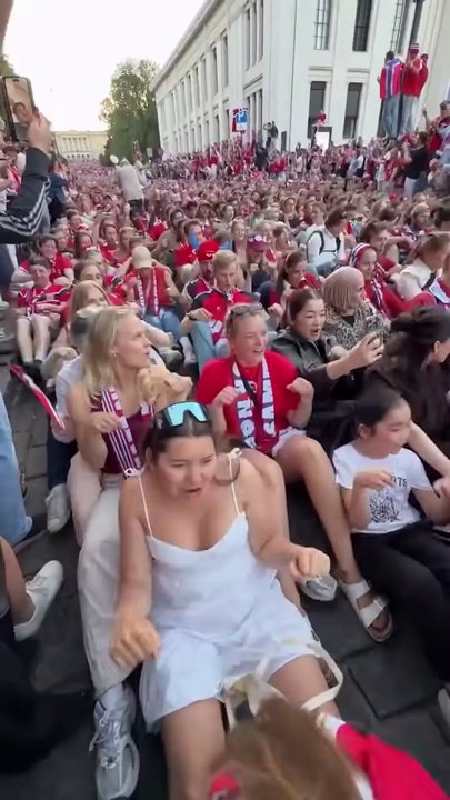 Norway's Viking row celebration after huge World Cup win