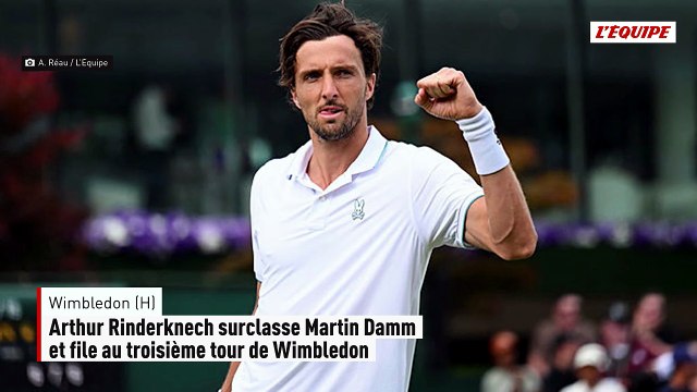 Arthur Rinderknech surclasse Martin Damm et file au troisième tour de Wimbledon - Tennis - Wimbledon