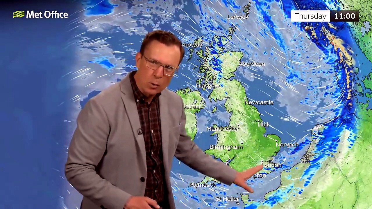 Met Office Wednesday Evening Weather Forecast 01/07/26