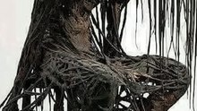 Haunting 3D Art | Tangled Dark Figure Sculpture Macabre Art: The Dripping Entity
