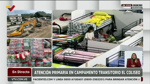 Coliseo La Urbina se suma a los campamentos transitorios que brinda atención integral a los ciudadanos