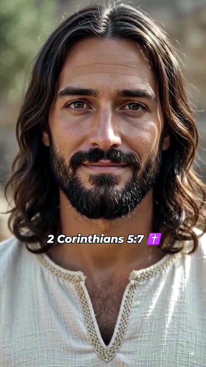 ✅ 2 Corinthians 5:7 "For we live by faith, not by sight." ✝️❤️  #jesuschrist #devotional