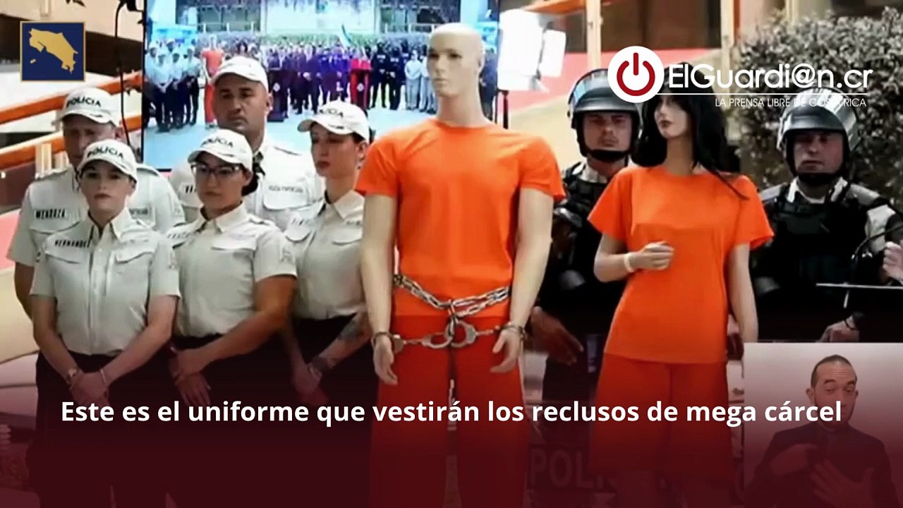 Este es el uniforme que vestirán los reclusos de mega cárcel