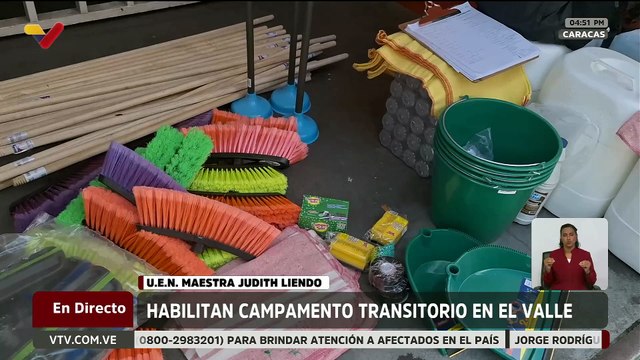 Habilitan nuevo campamento transitorio en El Valle sirviendo como hogar para las familias afectadas