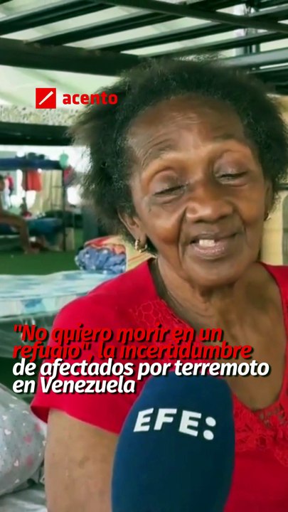 "No quiero morir en un refugio", la incertidumbre de afectados por terremoto en Venezuela