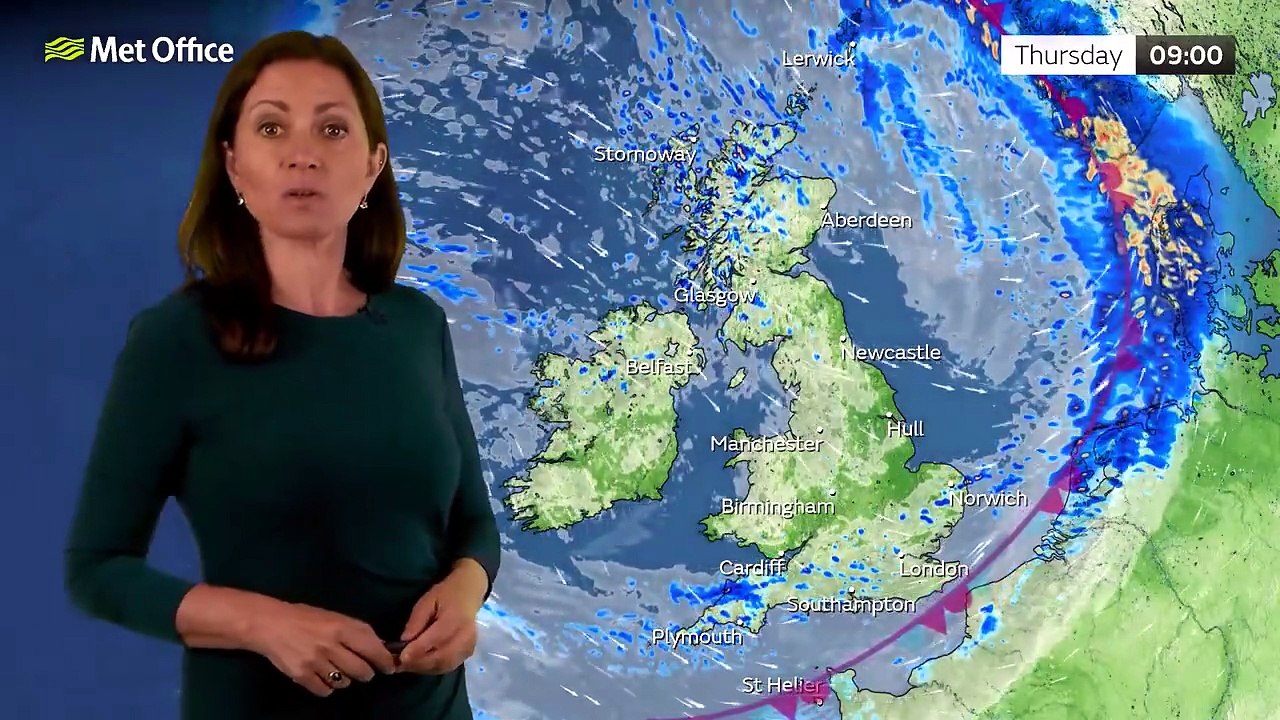 Met Office Thursday Morning Weather Forecast 02/07/26