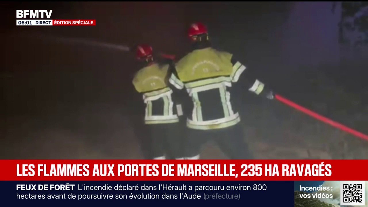 Aux portes de Marseille, deux incendies continuent de progresser