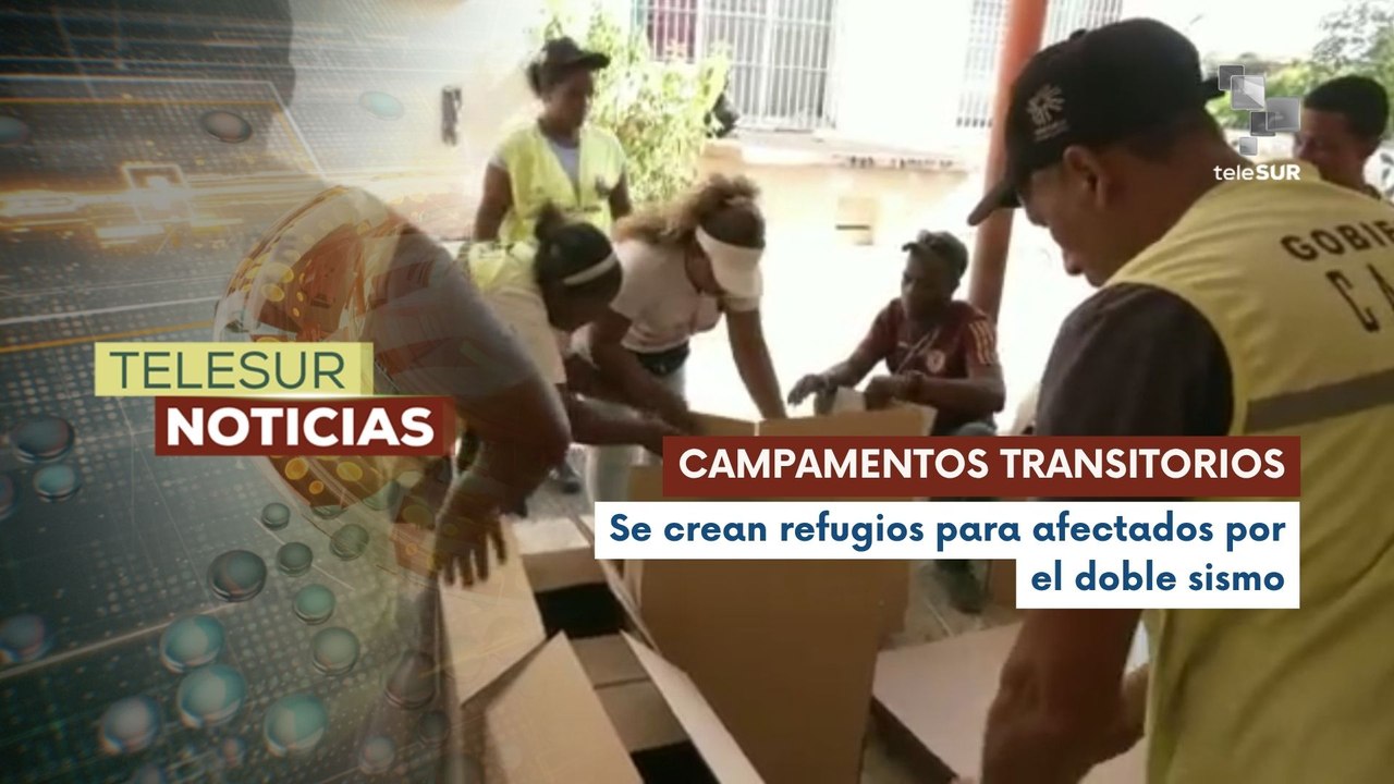 En Caracas se habilitan campamentos transitorios para familias afectadas por el doble sismo