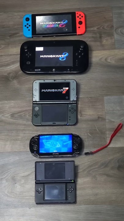 Mario Kart DS vs 3DS vs PS Vita vs Wii U vs Switch | Speed Test Comparison #shorts #3ds #switch