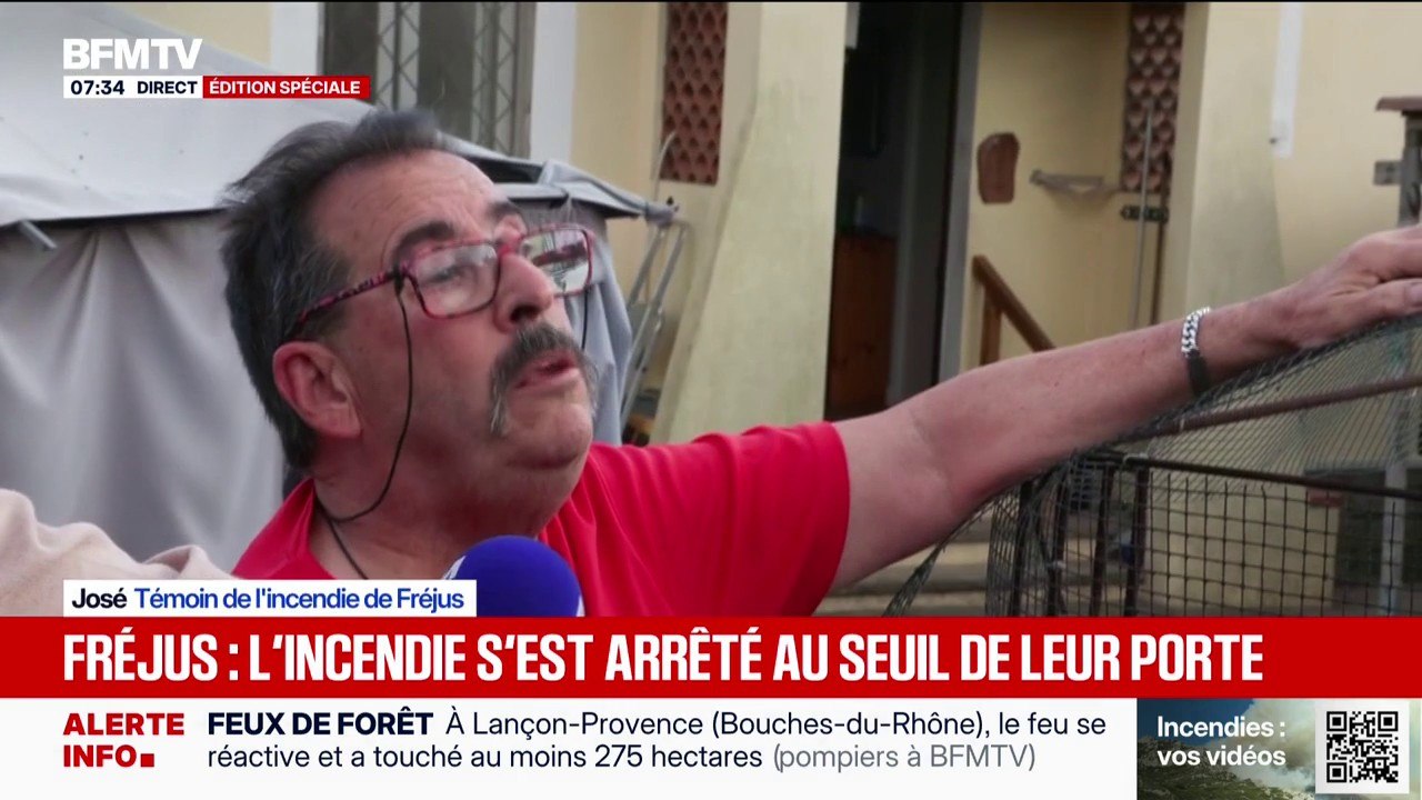 « Ça fait peur, on voit des flammes de 10 mètres": les habitants du Var inquiets des incendies en cours