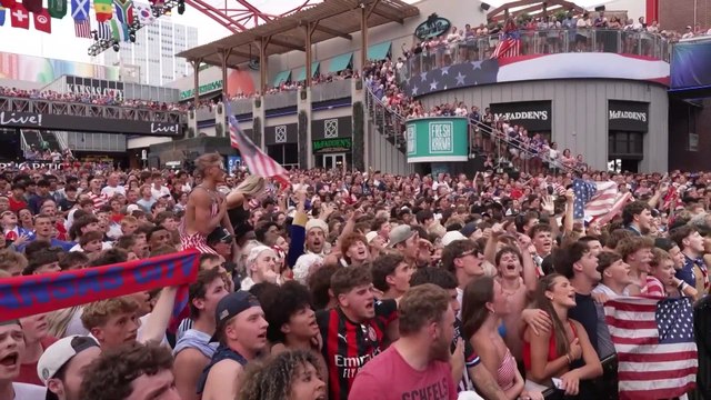 US supporters hold wild celebrations in Kansas City