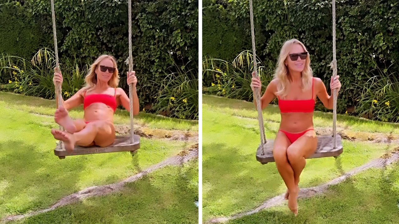 Amanda Holden celebrates a sunny day with friends in an Instagram post