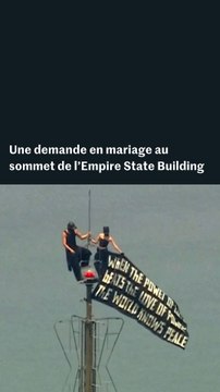 Une demande en mariage au sommet de l'Empire State Building