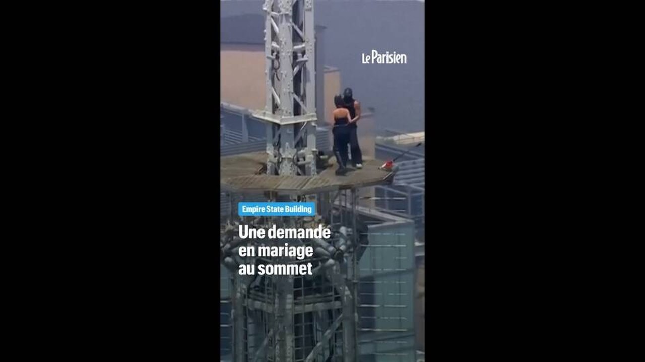 New York : une demande en mariage au sommet d'un gratte-ciel