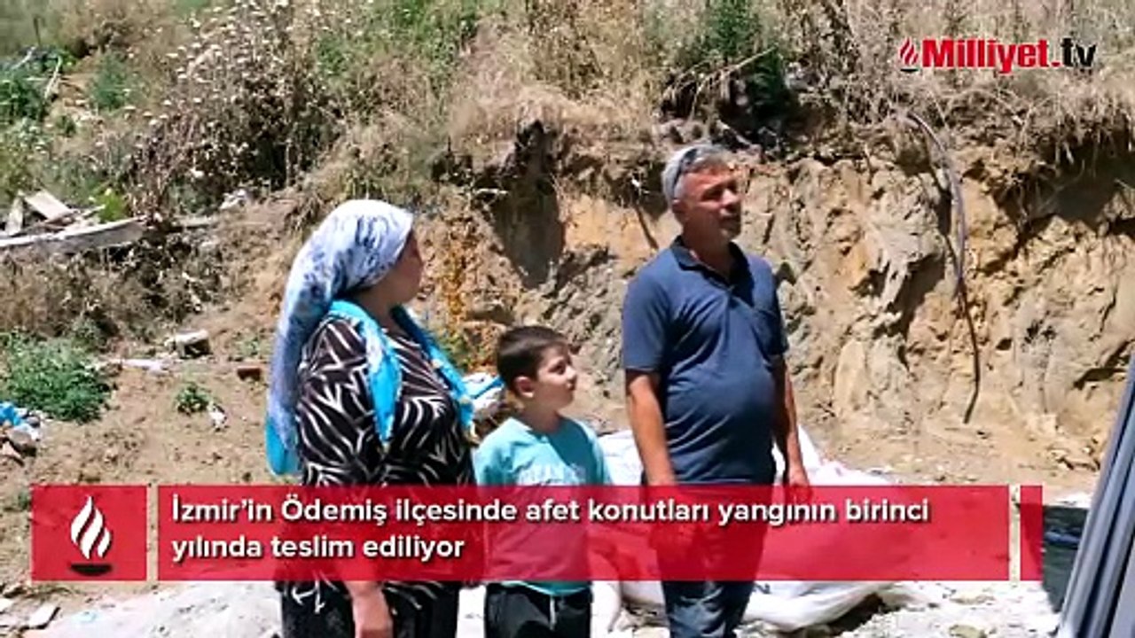 Ödemiş afet konutları yangının birinci yılında teslim ediliyor