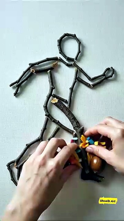 Nature's Goal: A Football Kick Sculpture! ⚽🌿 | Shoaib Art