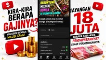 Berapa gaji dengan penayangan 18 juta
