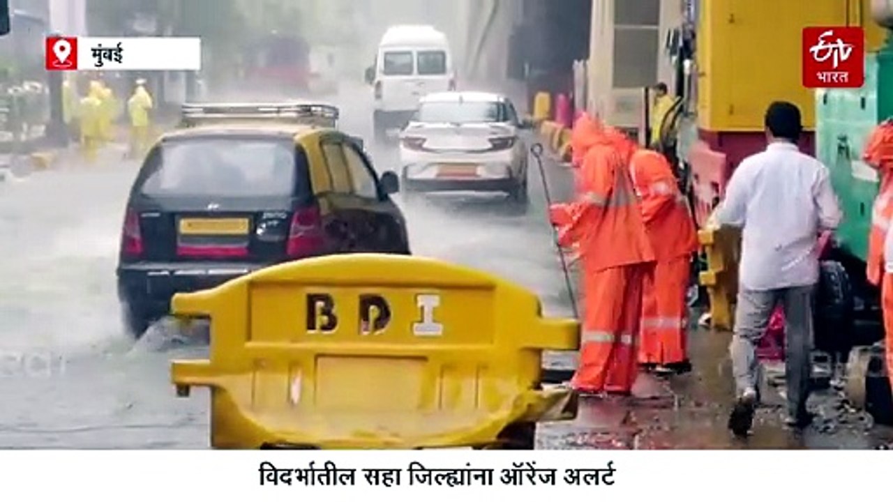 मुंबई, ठाणे, पालघरला रेड अलर्ट; विदर्भातील सहा जिल्ह्यांना ऑरेंज अलर्ट, अनेक भागांतील शाळांना सुट्टी
