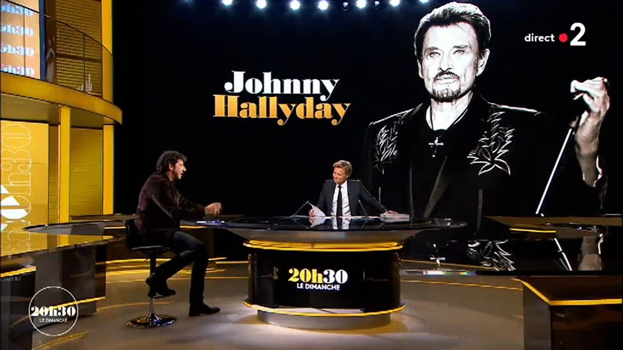 2018 - Johnny Hallyday : l'émotion de Patrick Bruel dans 20h30 Le Mag sur France 2 (28 Octobre)