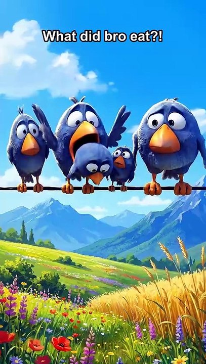 He literally threw up a whole family! 💀 #talkingbirds