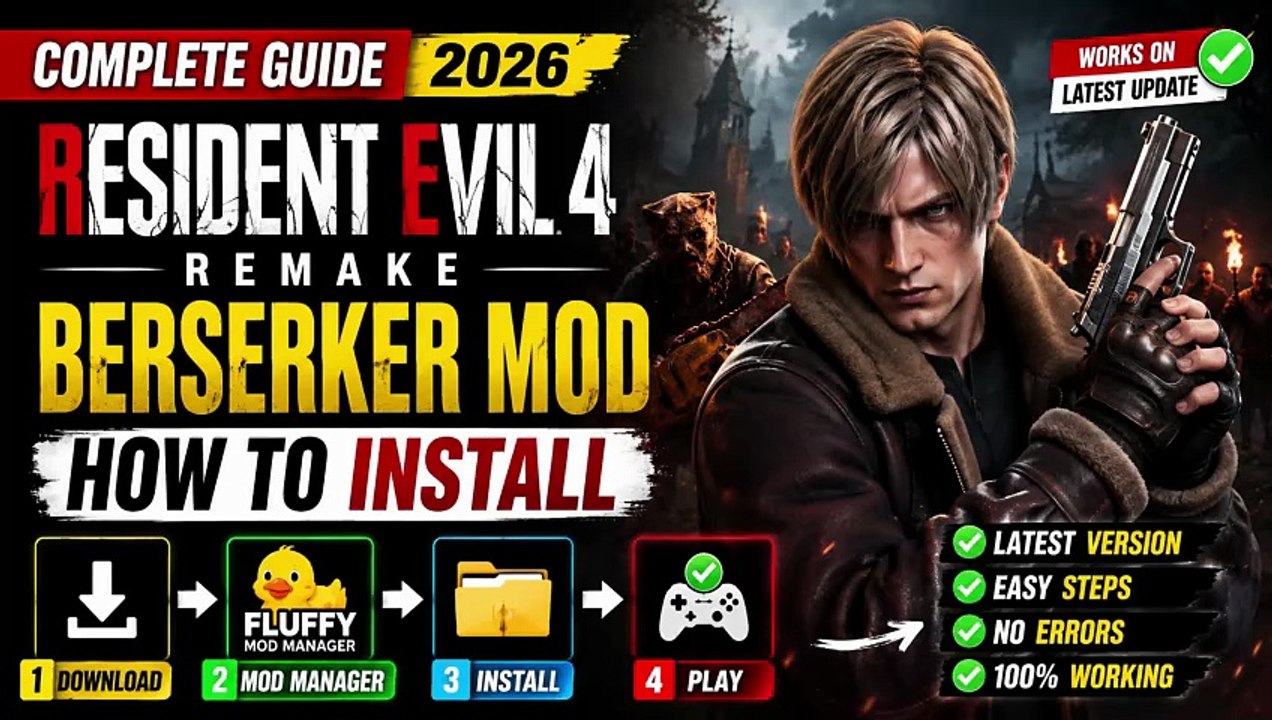 🔥 How to Install Berserker Mod in Resident Evil 4 Remake (2026 Complete Guide) 🔥