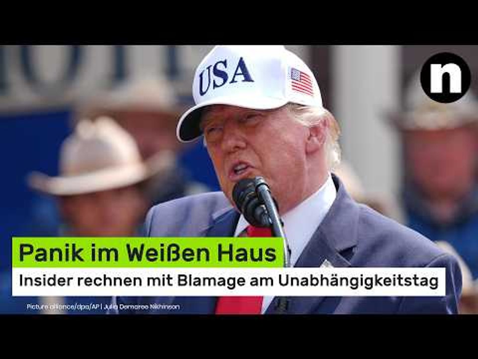 Donald Trump: Panik im Weißen Haus - Insider rechnen mit Blamage am Unabhängigkeitstag