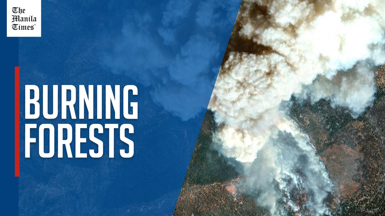 Satellite images show raging wildfires in Utah and Colorado