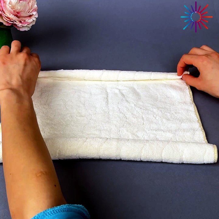 A towel turned into the perfect teddy 🧸🎀