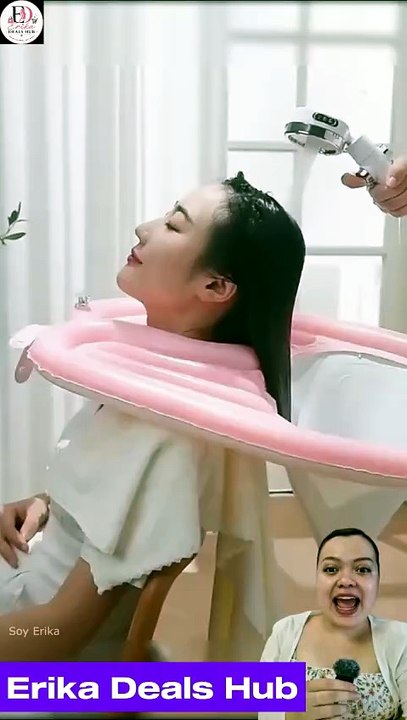 Lavacabezas Inflable Portátil | Lava tu Cabello en Casa sin Ensuciar