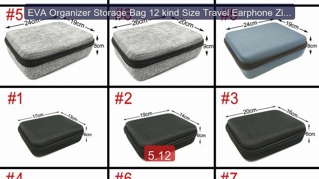 EVA Organizer Storage Bag 12 kind Size Travel Earphone Zipper ... Hot Deal 2026 | Limited Offer!