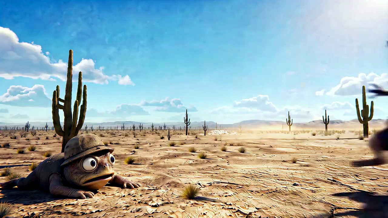 Western Desert Great Escape! A Meerkat Drags a Toad in a Wild Sprint as an Eagle Gives Chase!