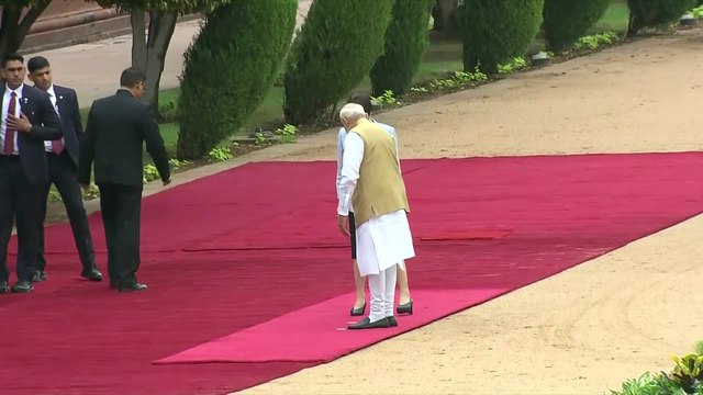 Japan PM Takaichi receives ceremonial welcome in New Delhi
