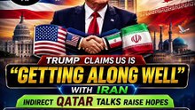 Trump says US getting along well with Iran
