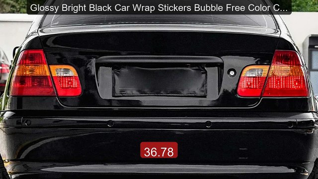 Glossy Bright Black Car Wrap Stickers Bubble Free Color Change... Hot Deal 2026 | Limited Offer!