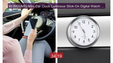 KEBIDUMEI Mini Car Clock Luminous Stick-On Digital Watch Mech... -- Amazing Value 2026 | Must Have!