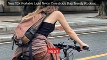 New Y2k Portable Light Nylon Crossbody Bag Trendy Rucksack Tra... -- Best Buy 2026 | Great Quality!
