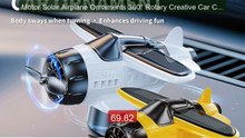 Motor Solar Airplane Ornaments 360° Rotary Creative Car Center... -- Hot Deal 2026 | Limited Offer!