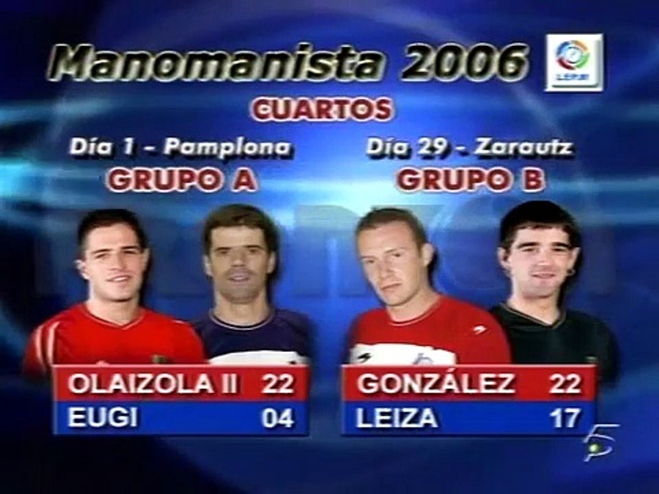 Peñagarikano- Mtz de Irujo. Cuartos de final del manomanista 2006