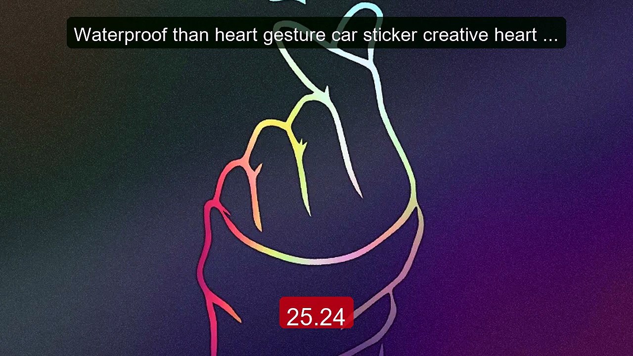 Waterproof than heart gesture car sticker creative heart send ... -- Hot Deal 2026 | Limited Offer!