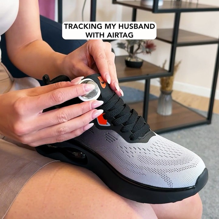 Wife tracks husband's whereabouts with AirTag hidden in shoes 👟