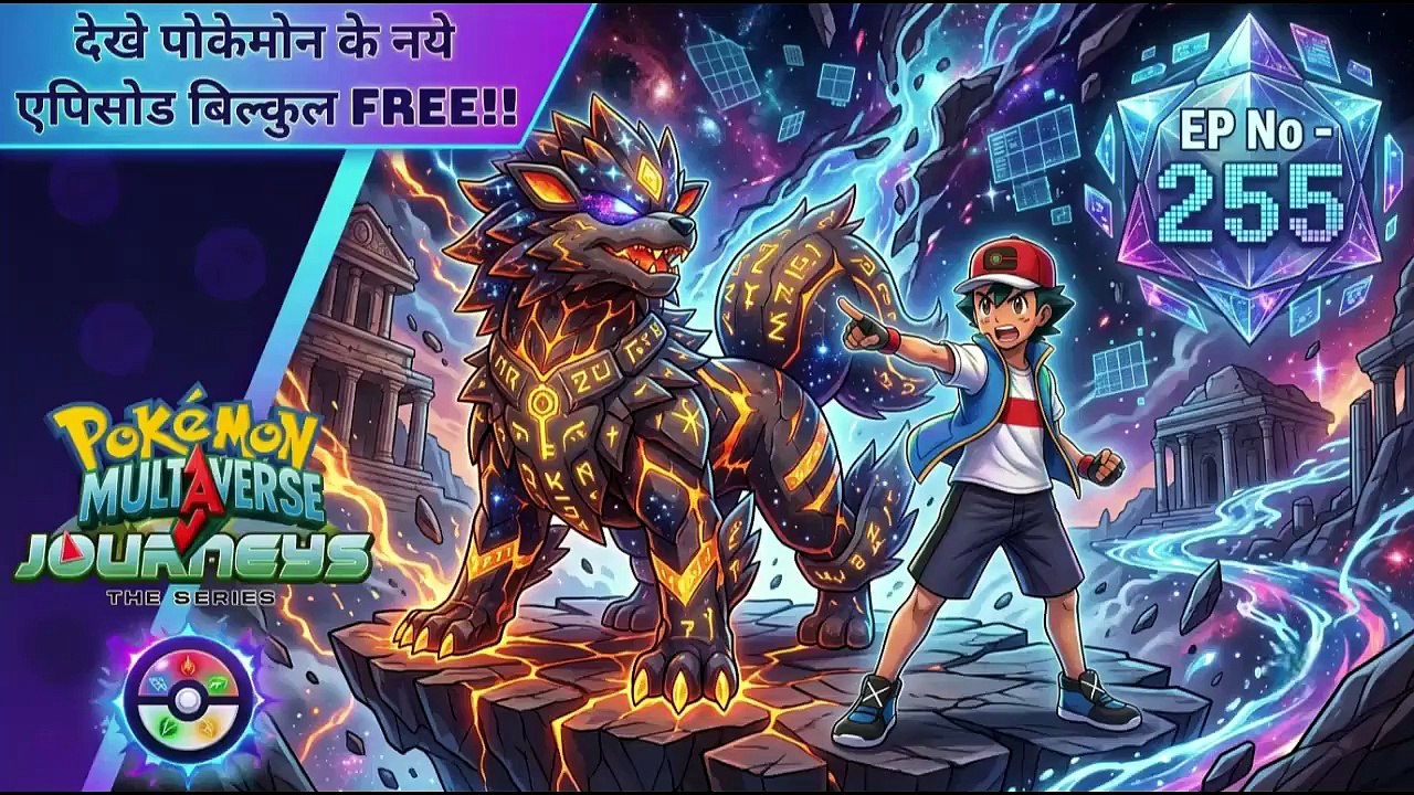 Episode 255 of Pokemon new journeys in Multiverse