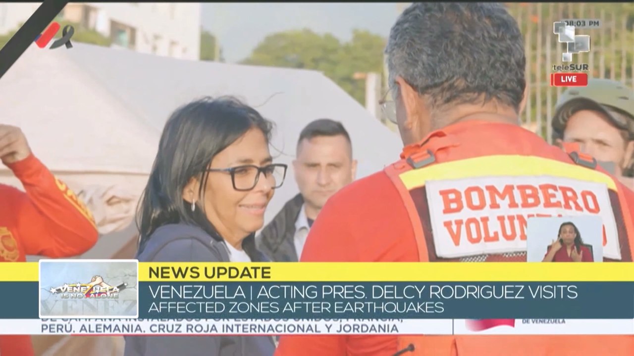 Venezuela | Act. Pres. Rodriguez visits international teams' field hospitals